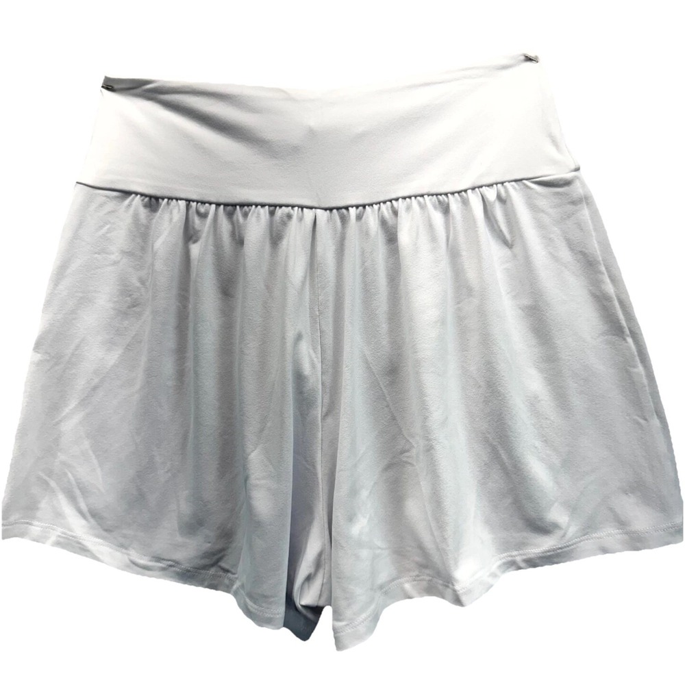 Susana Monaco Flirty Shorts Women's XS White High Crossover Waistband Running - Picture 2 of 8
